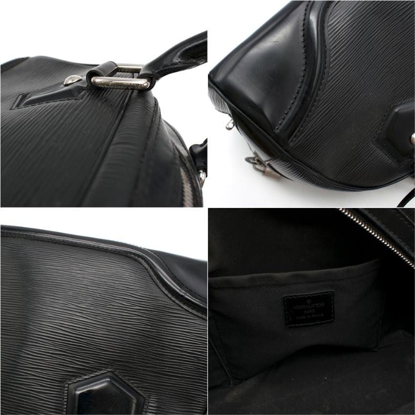 Louis Vuitton Black Epi Leather Bowling Montaigne Bag 4