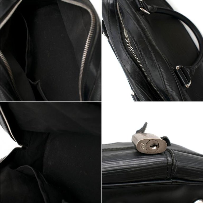 Louis Vuitton Black Epi Leather Bowling Montaigne Bag at 1stDibs