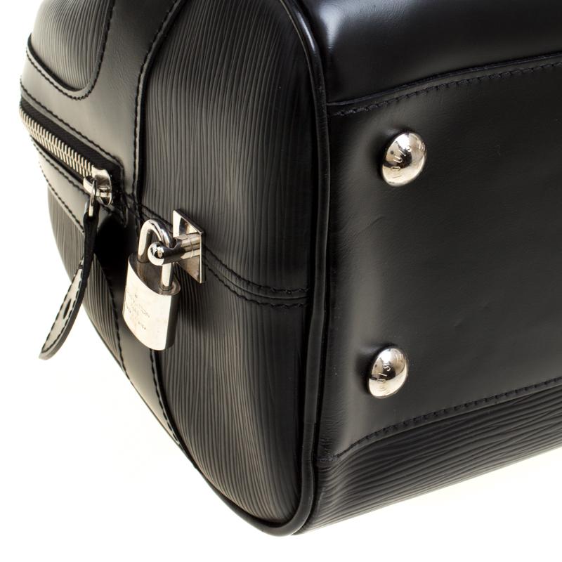 Louis Vuitton Black Epi Leather Bowling Montaigne GM Bag 6
