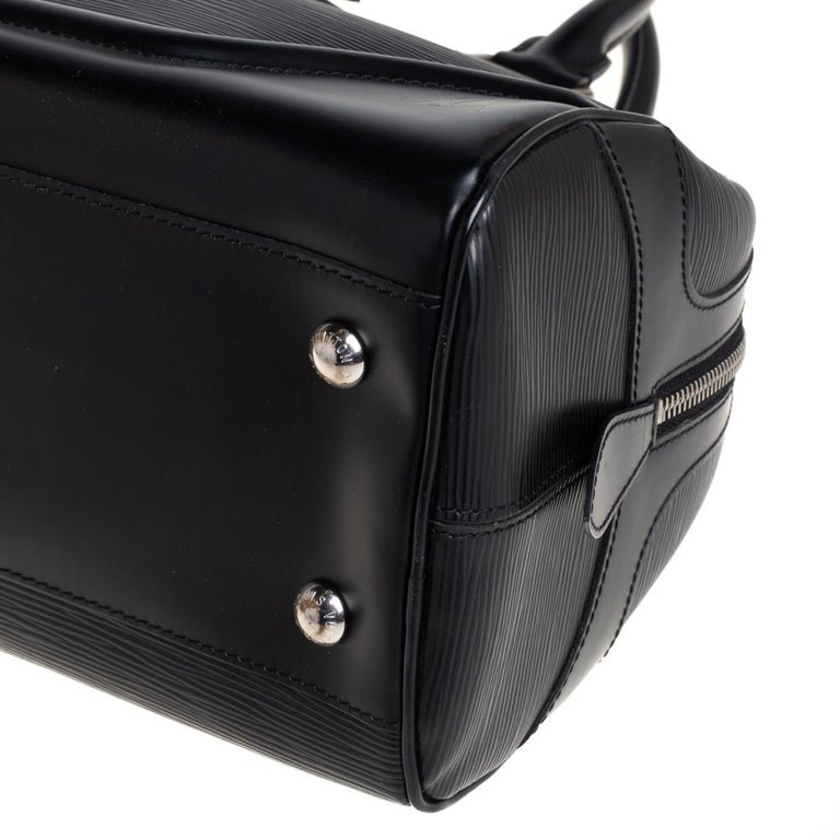 Louis Vuitton Black Epi Leather Bowling Montaigne GM Bag Louis