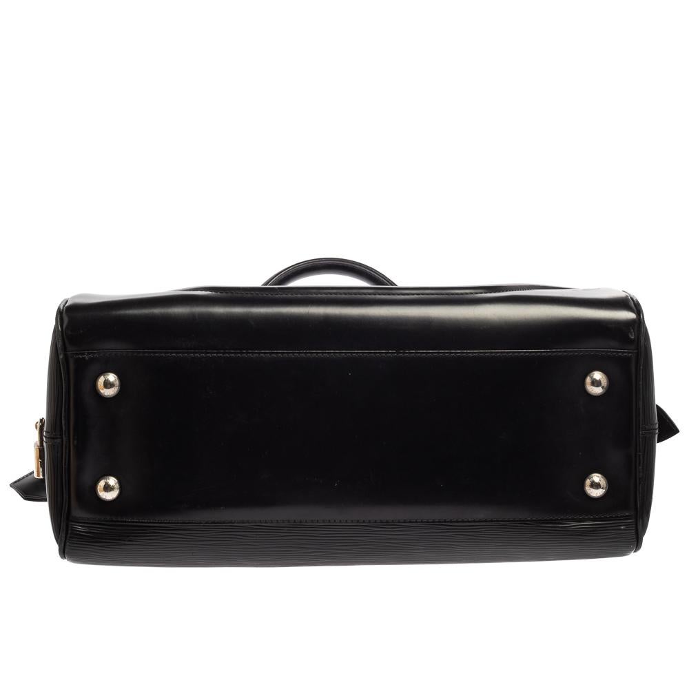 Louis Vuitton Black Epi Leather Bowling Montaigne GM Bag 1