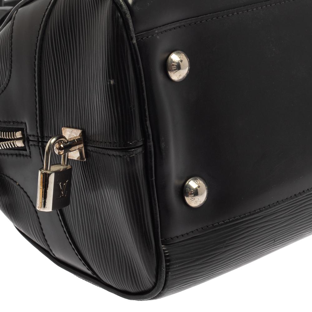 Louis Vuitton Black Epi Leather Bowling Montaigne GM Bag 2