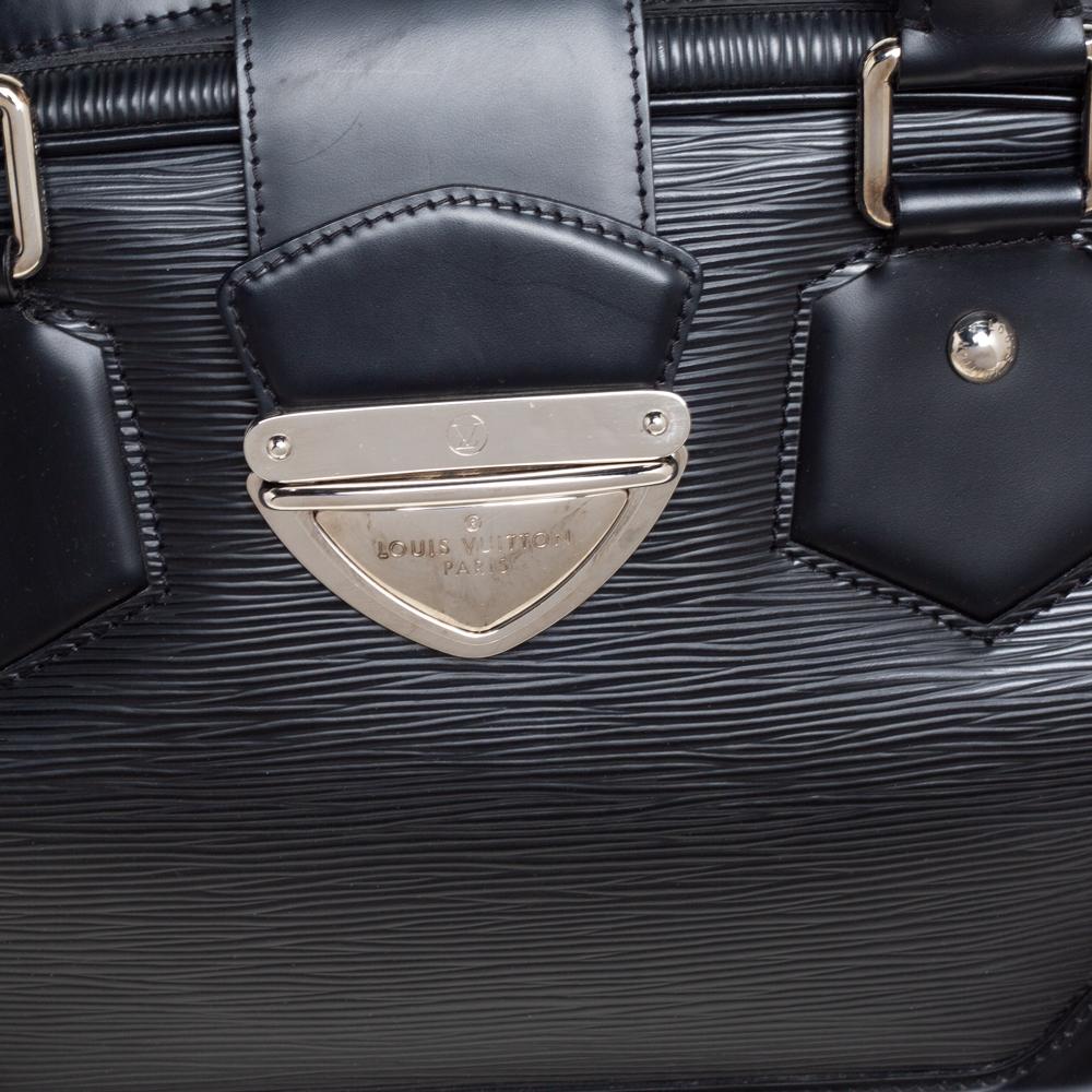 Louis Vuitton Black Epi Leather Bowling Montaigne GM Bag 1