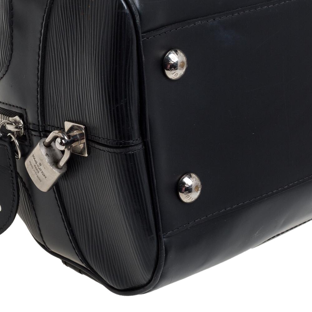 Louis Vuitton Black Epi Leather Bowling Montaigne PM Bag 4