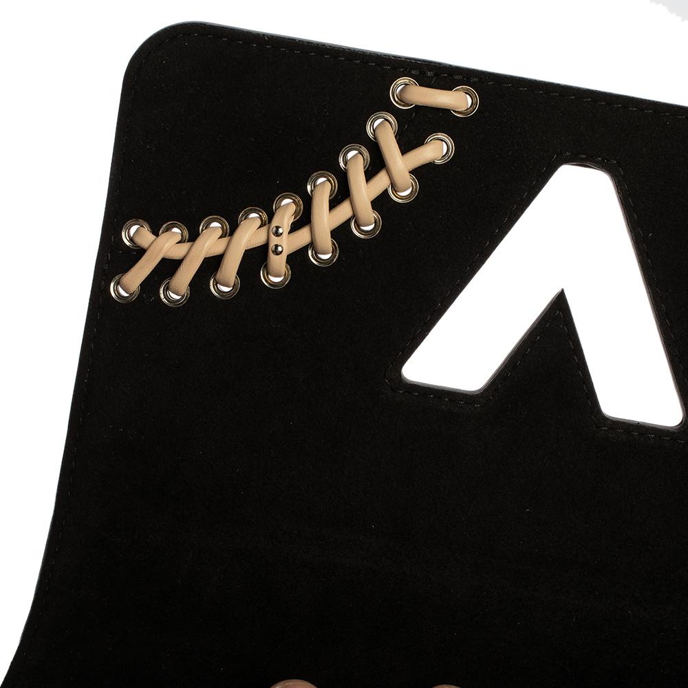 Louis Vuitton Black Epi Leather Braid Work Twist MM Bag 4
