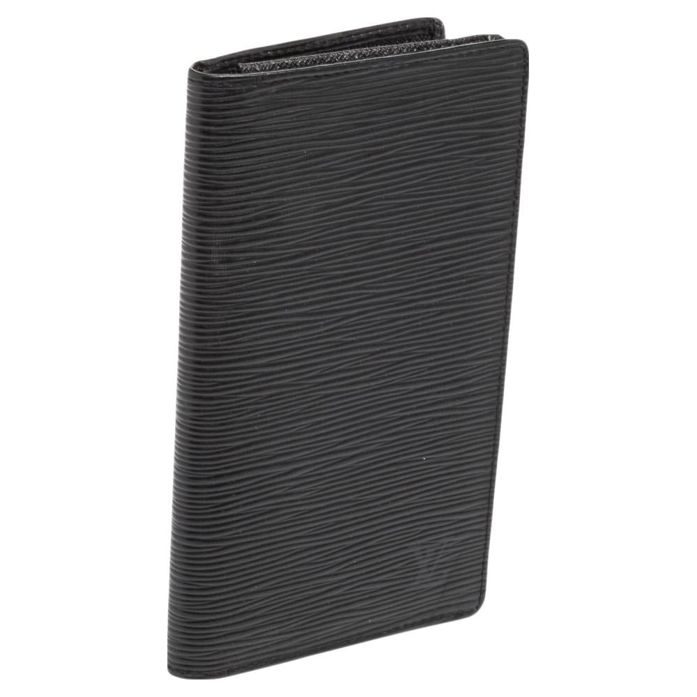 Women's Louis Vuitton Black Epi Leather Brazza Wallet