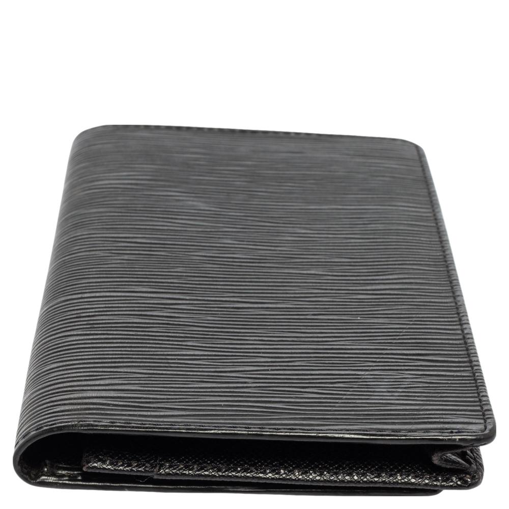 Louis Vuitton Black Epi Leather Brazza Wallet 1