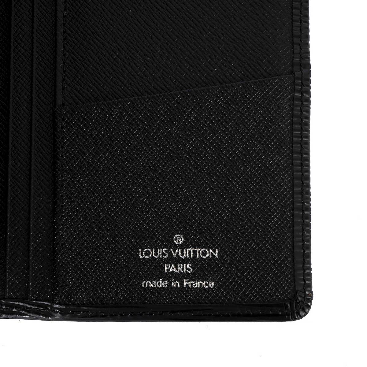 LOUIS VUITTON black Epi leather BRAZZA Wallet For Sale 1