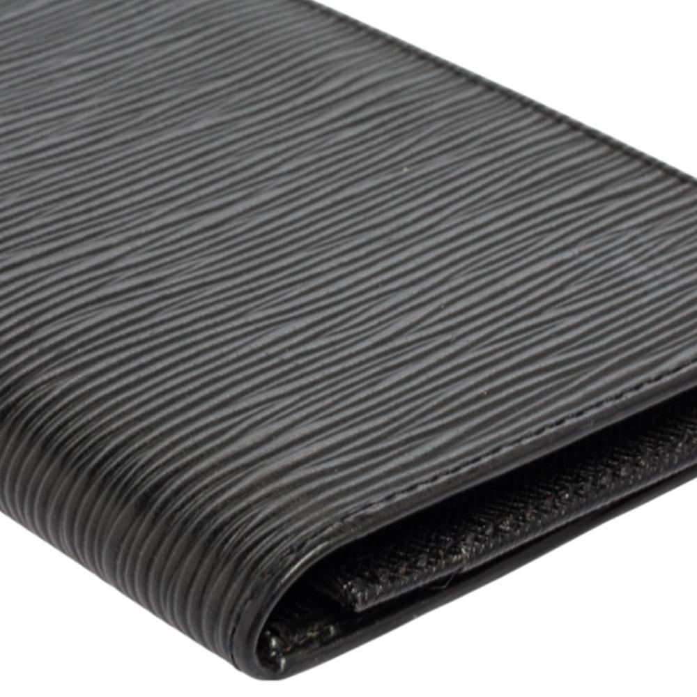 Louis Vuitton Black Epi Leather Brazza Wallet 3