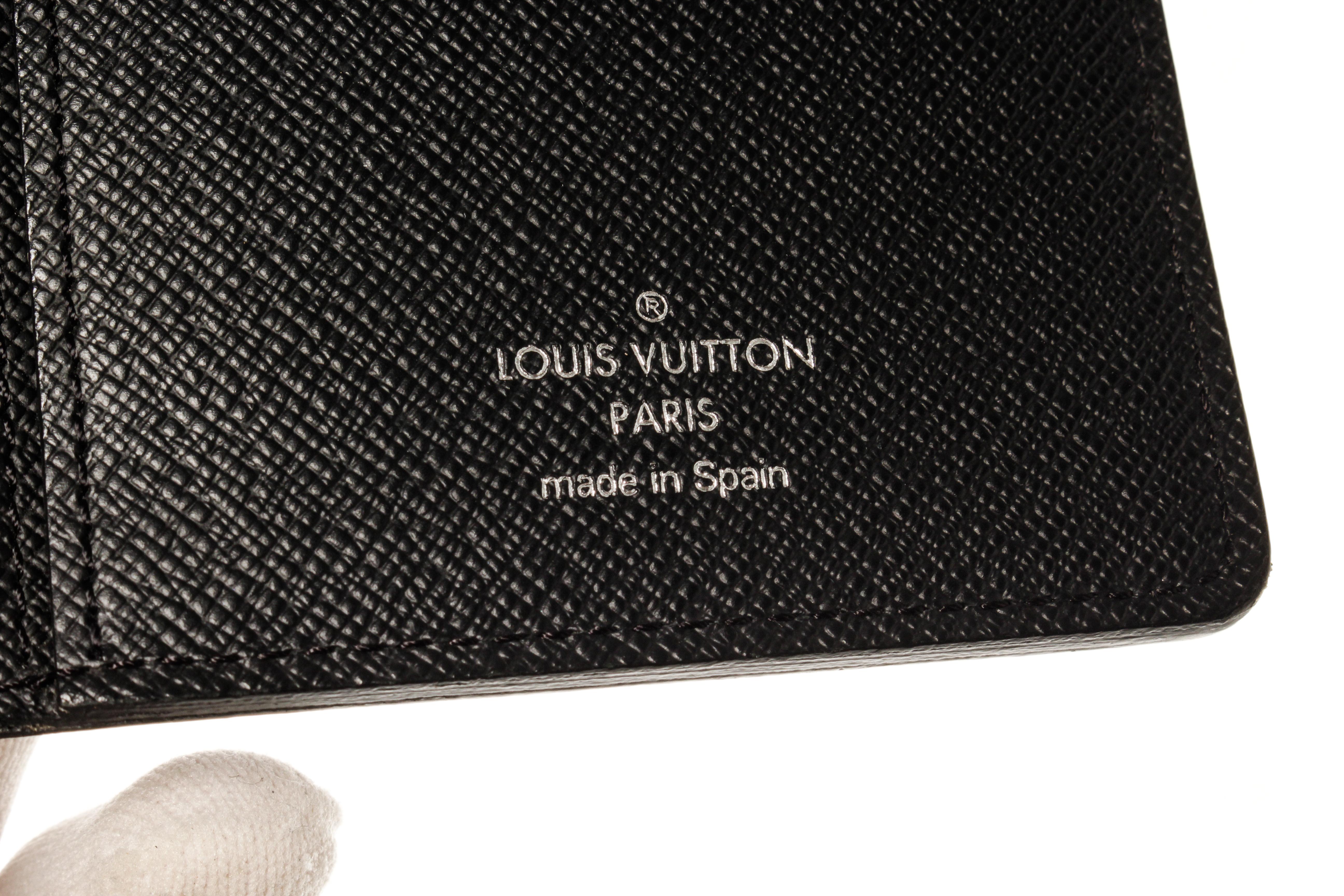 Louis Vuitton Black Epi Leather Brazza Wallet For Sale 2