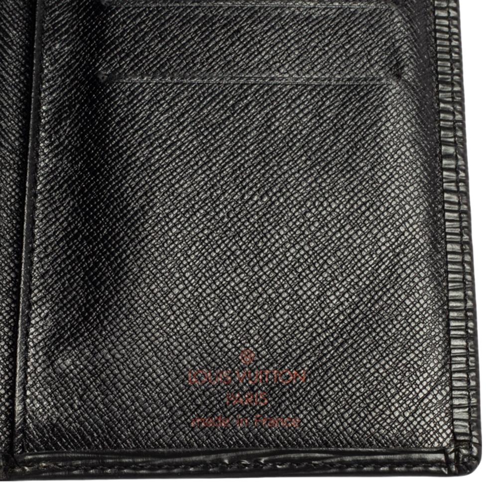 Louis Vuitton Black Epi Leather Brazza Wallet 5