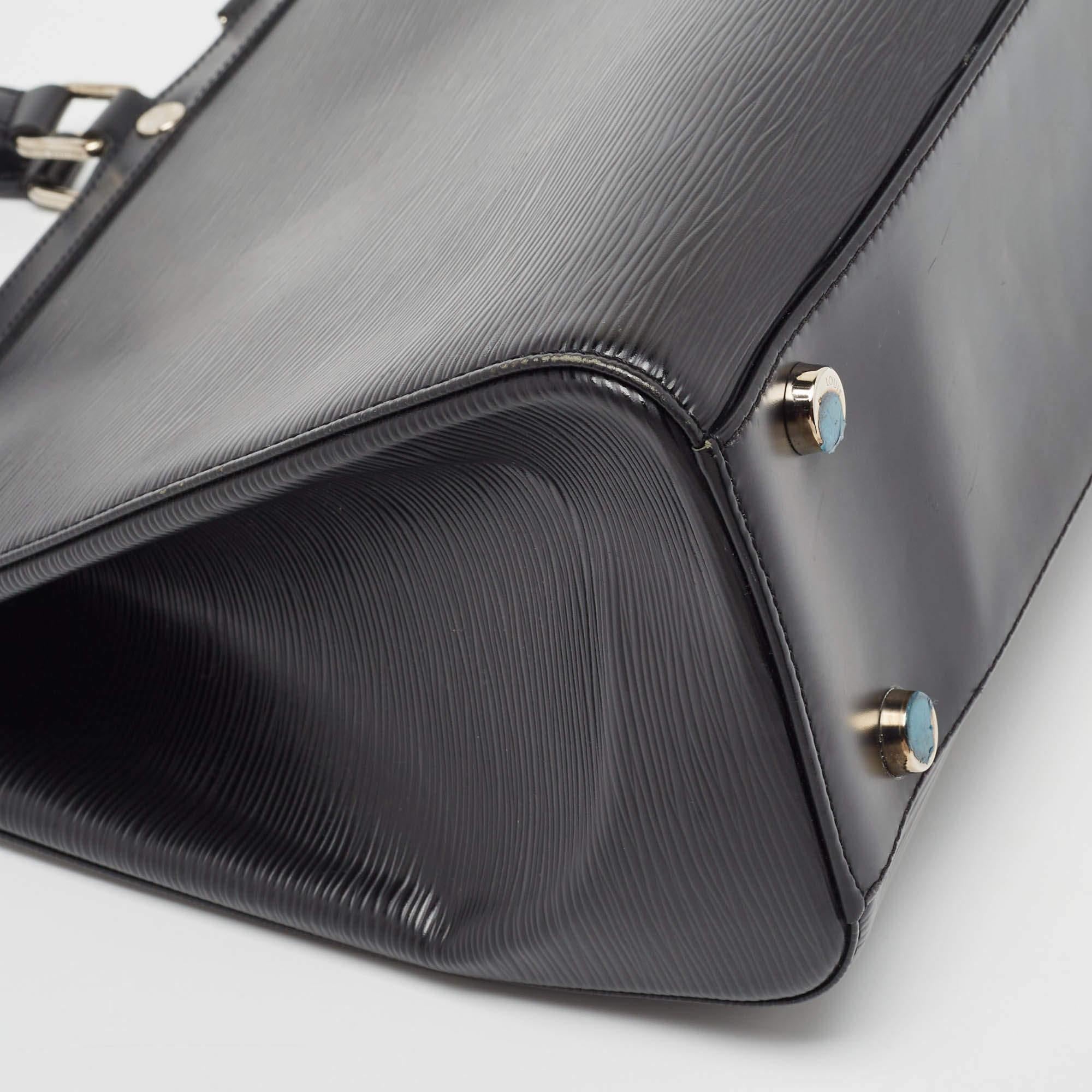 Louis Vuitton Black Epi Leather Brea GM Bag For Sale 10
