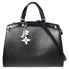 Louis Vuitton Black Epi Leather Brea GM Bag with Charm