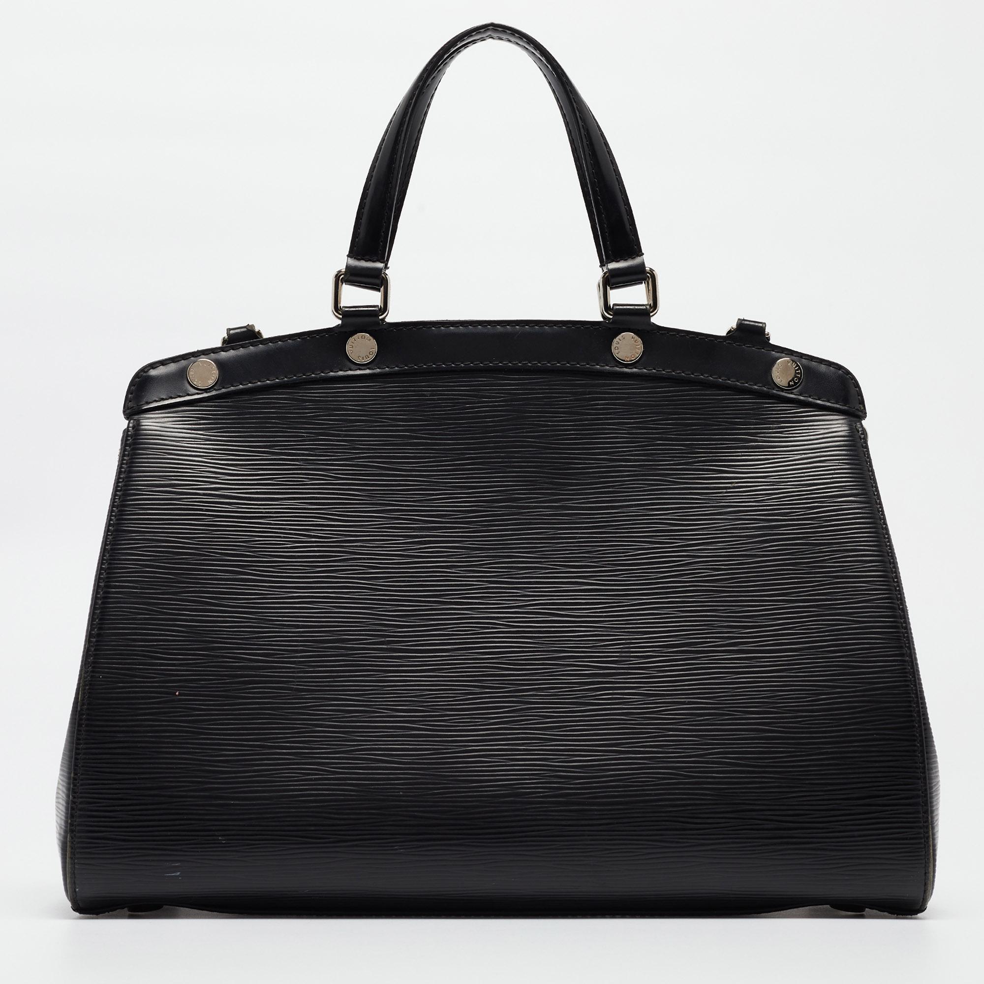 Women's Louis Vuitton Black Epi Leather Brea MM Bag