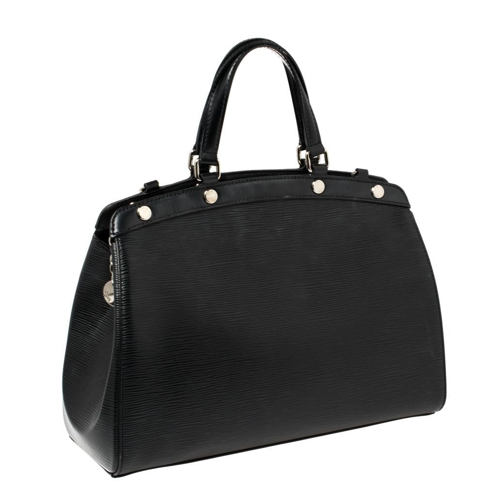Women's Louis Vuitton Black Epi Leather Brea MM Bag