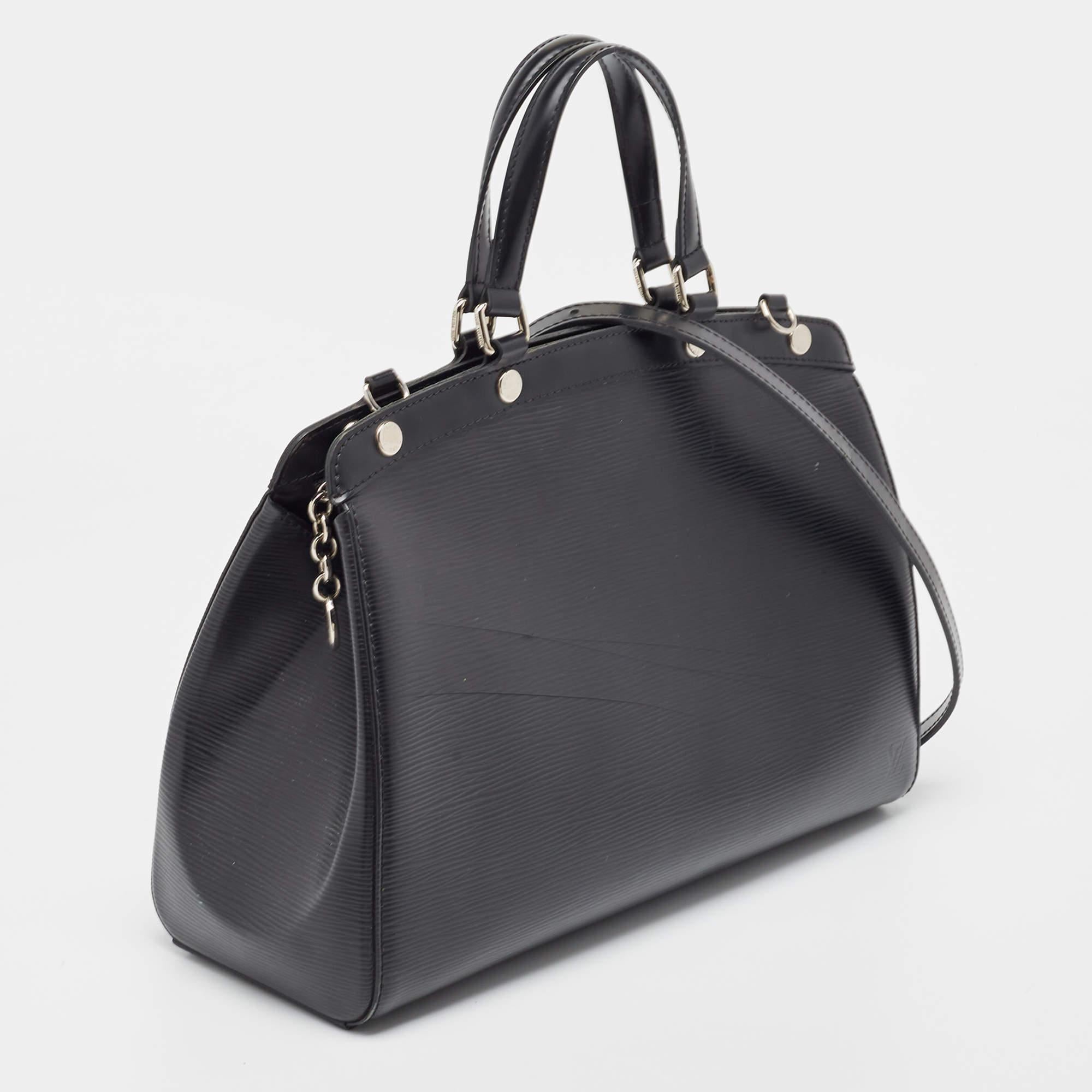 Women's Louis Vuitton Black Epi Leather Brea MM Bag For Sale