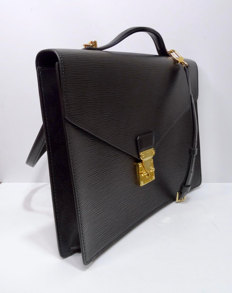 Louis Vuitton Monceau Briefcase Business Hand Bag(Black)