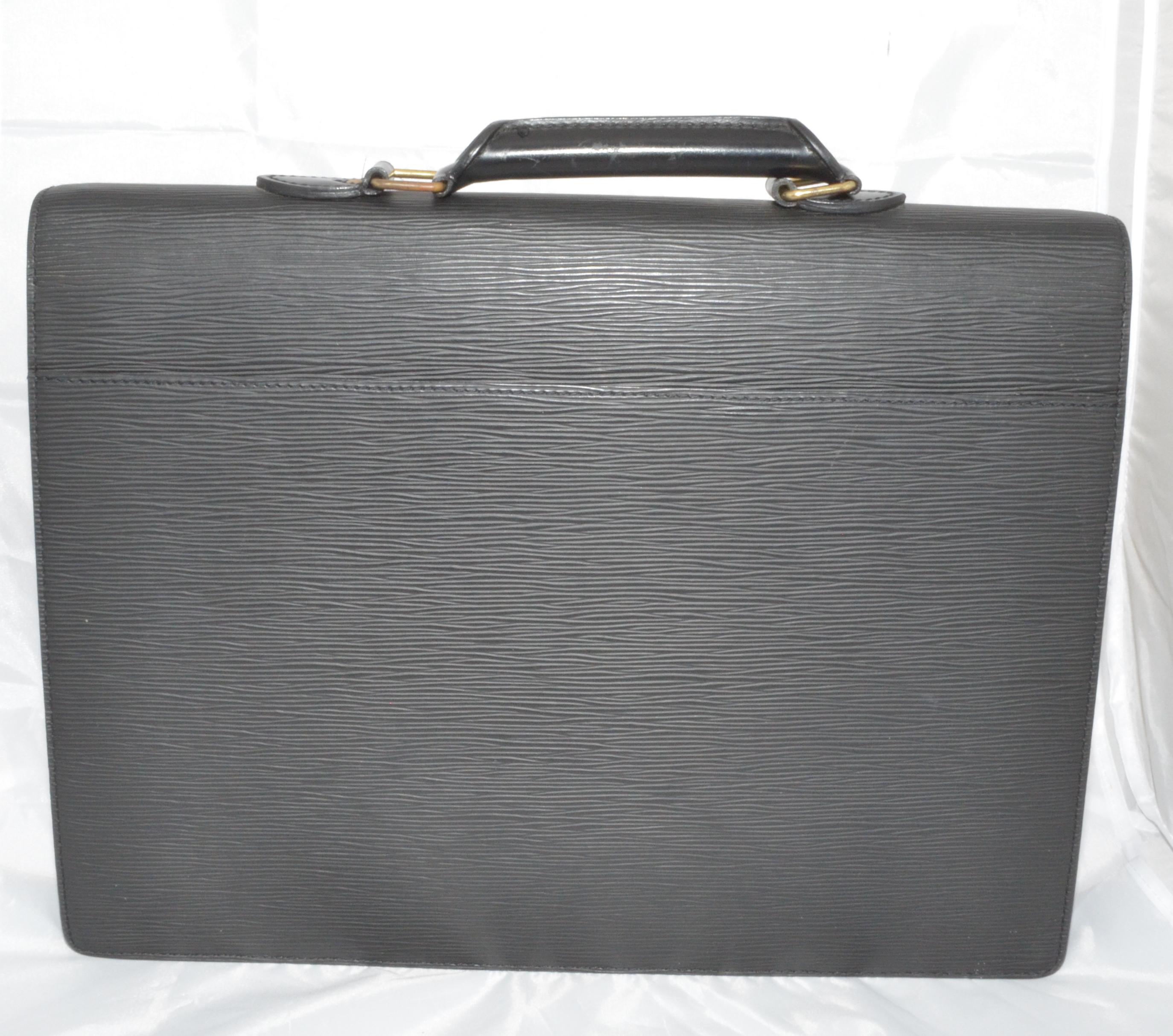 Louis Vuitton Black Epi Leather Briefcase 2