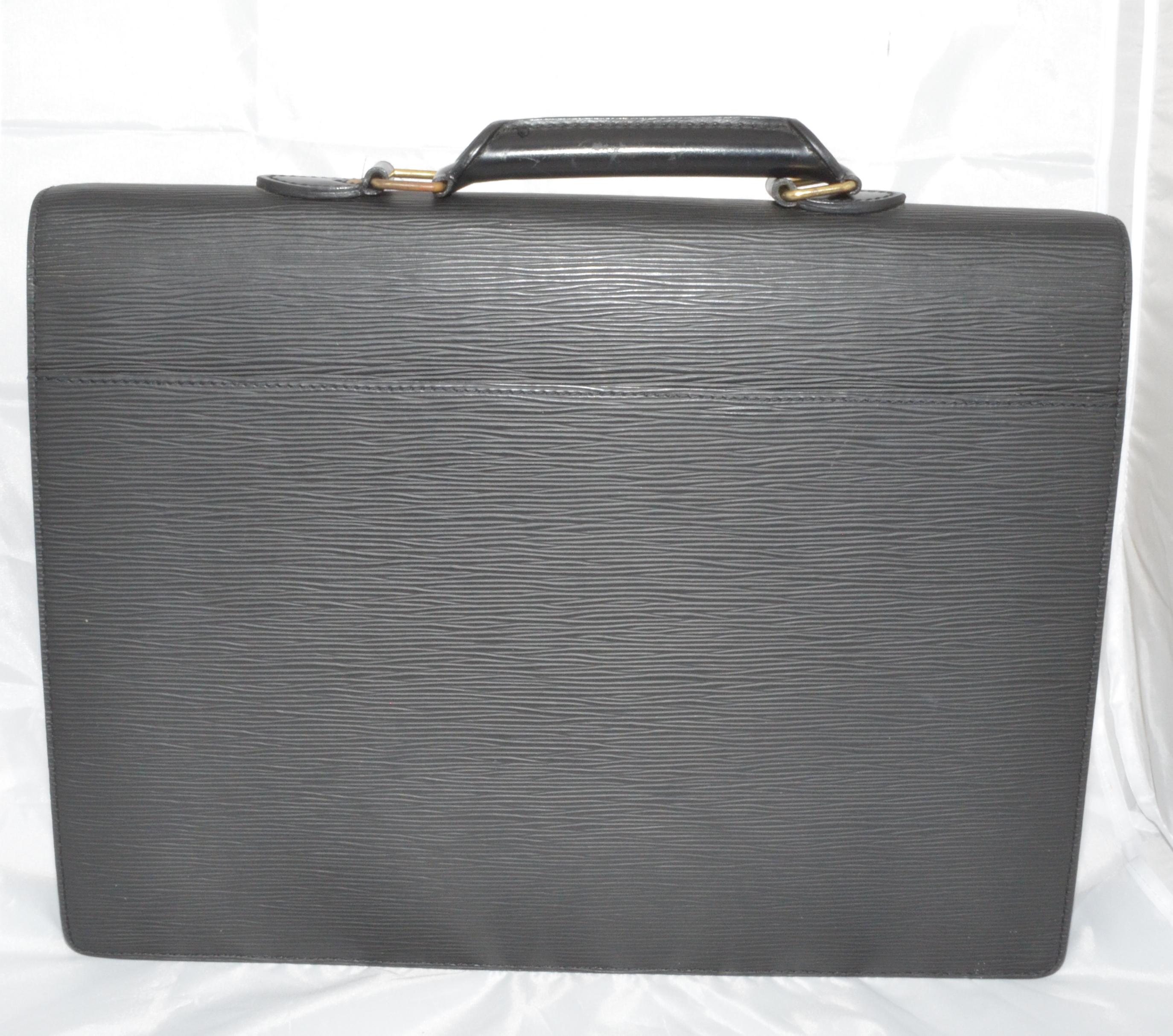 Louis Vuitton Black Epi Leather Briefcase 3