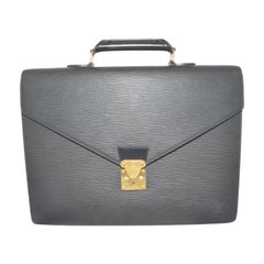 Louis Vuitton Black Epi Leather Briefcase