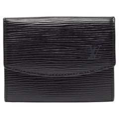 Vintage Louis Vuitton Black Epi Leather Business Card Holder