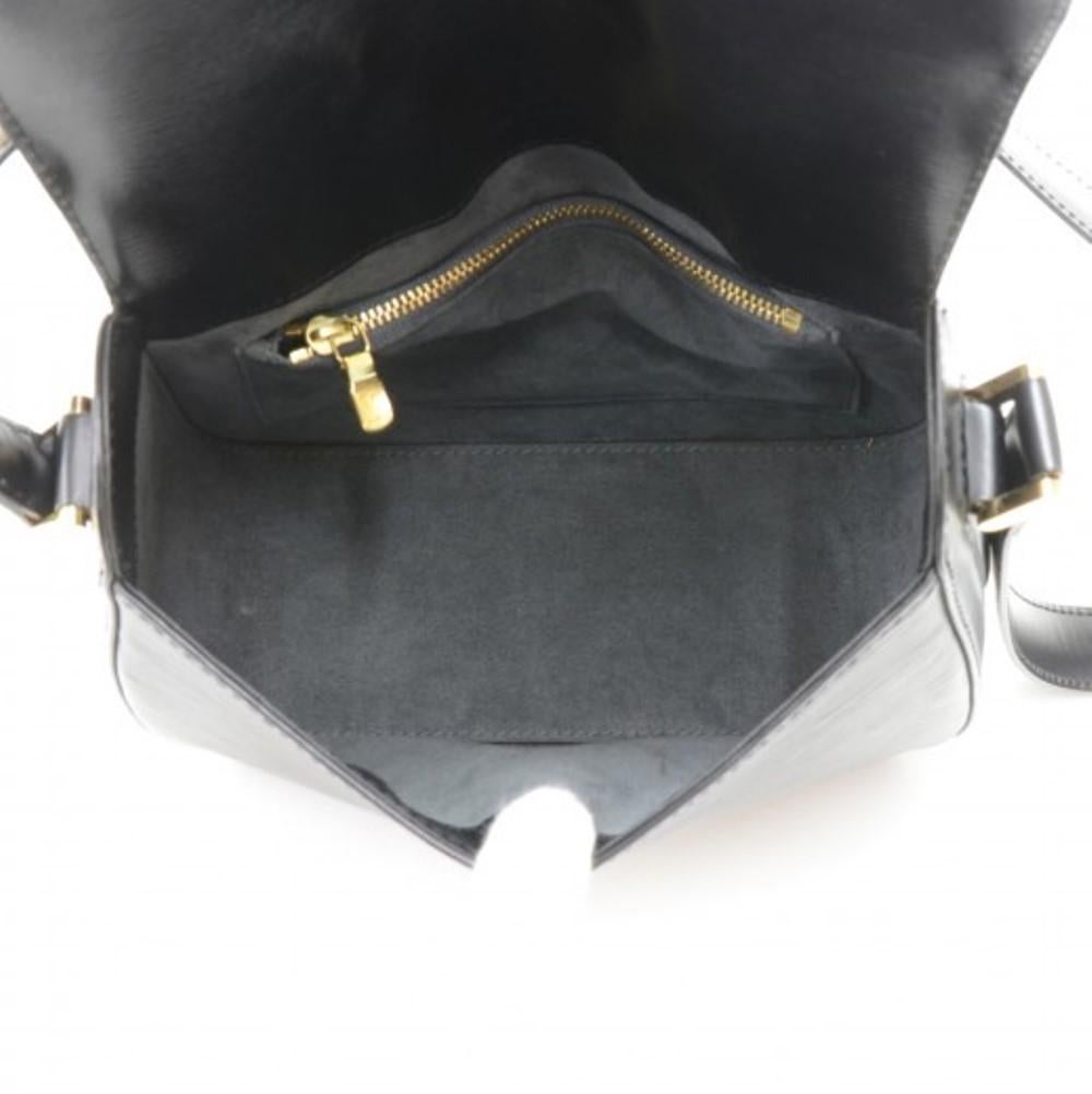 Louis Vuitton Black Epi Leather Byushi Bag 4