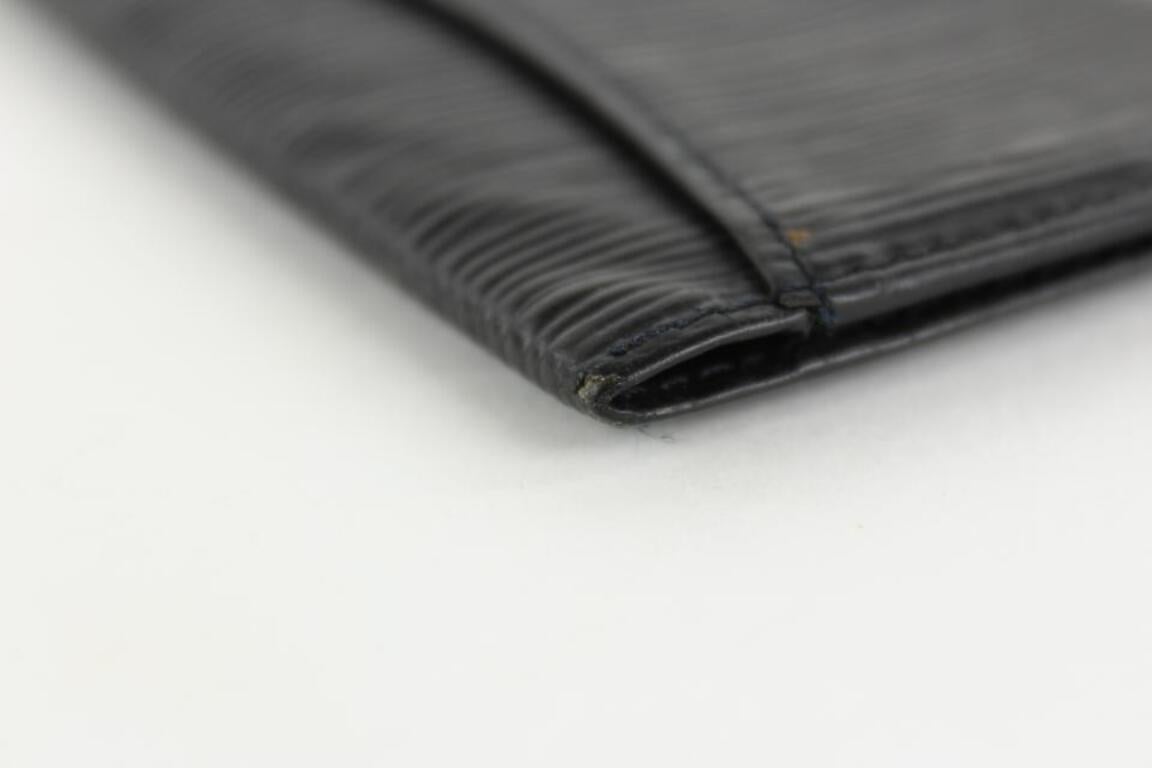 Louis Vuitton Black Epi Leather Card Holder Wallet 15LVS1210 For Sale 3