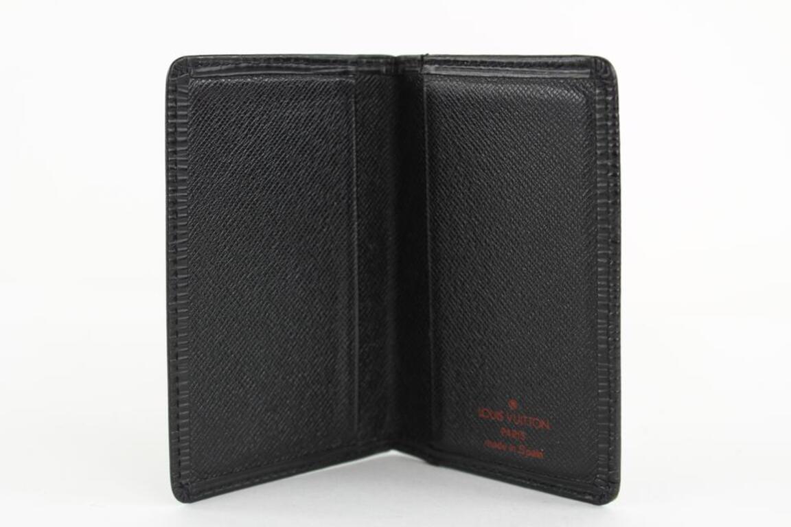 Portafoglio Louis Vuitton in pelle nera Epi 15LVS1210 In condizioni buone a Dix hills, NY