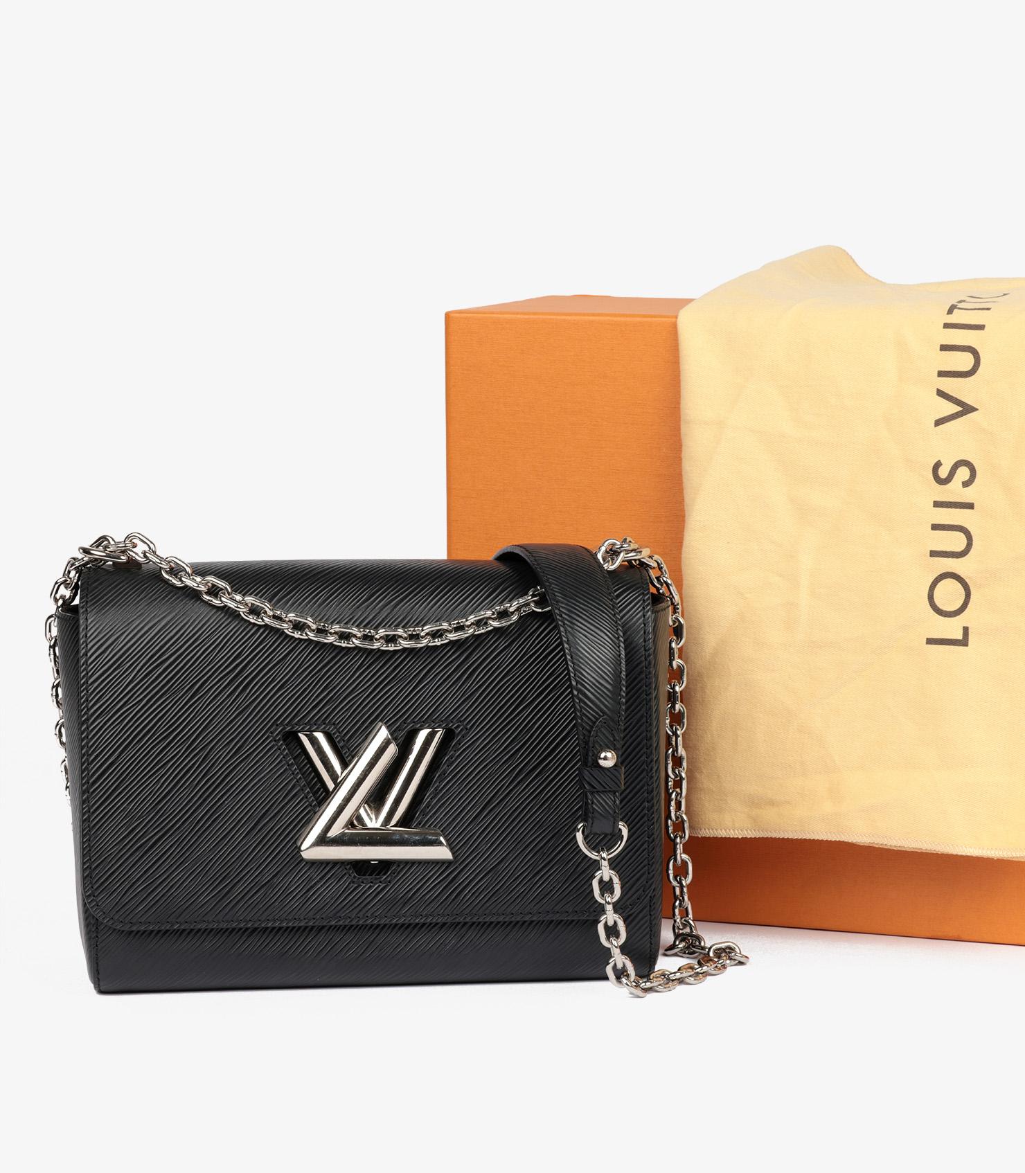 Louis Vuitton Black Epi Leather Chain Twist MM Bag 8