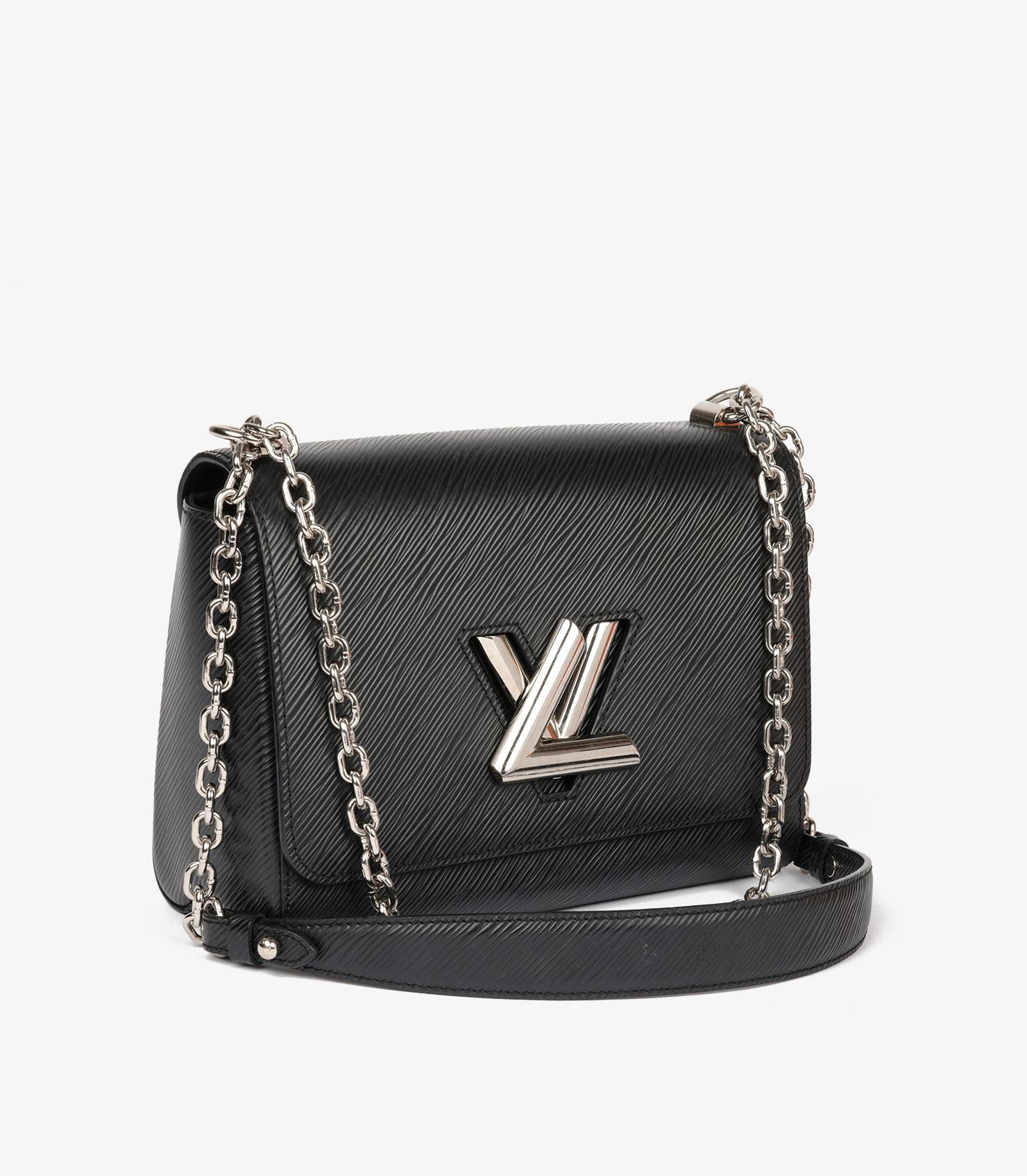 Louis Vuitton Black Epi Leather Chain Twist MM Bag In Excellent Condition In Bishop's Stortford, Hertfordshire