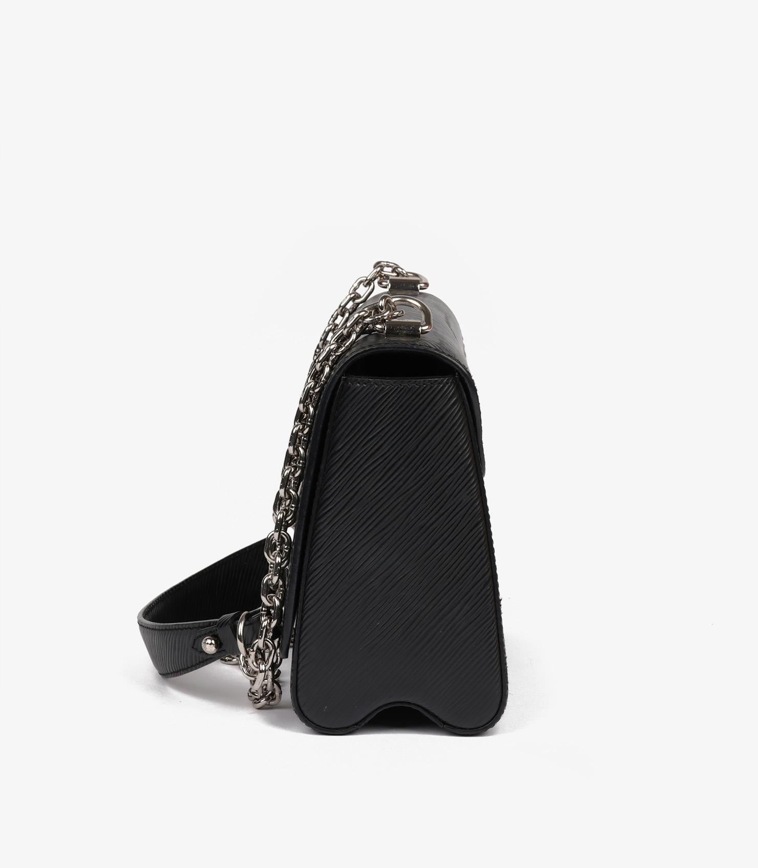 Louis Vuitton Black Epi Leather Chain Twist MM Bag 1
