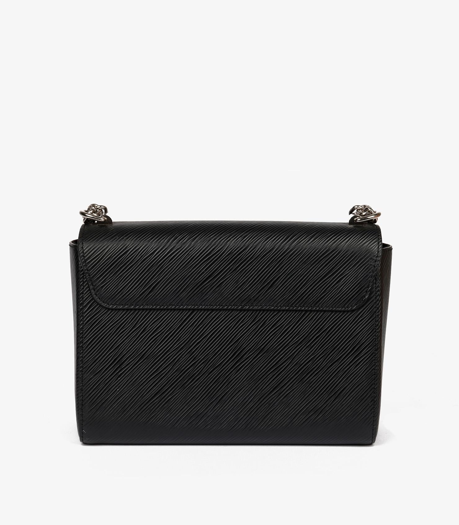 Louis Vuitton Black Epi Leather Chain Twist MM Bag 2
