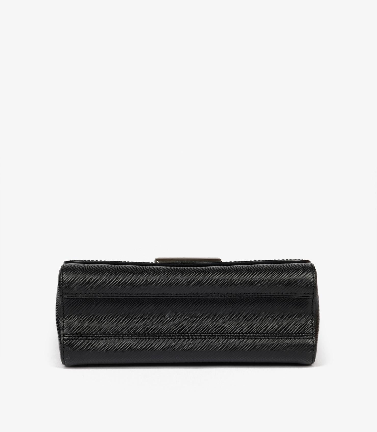 Louis Vuitton Black Epi Leather Chain Twist MM Bag 3