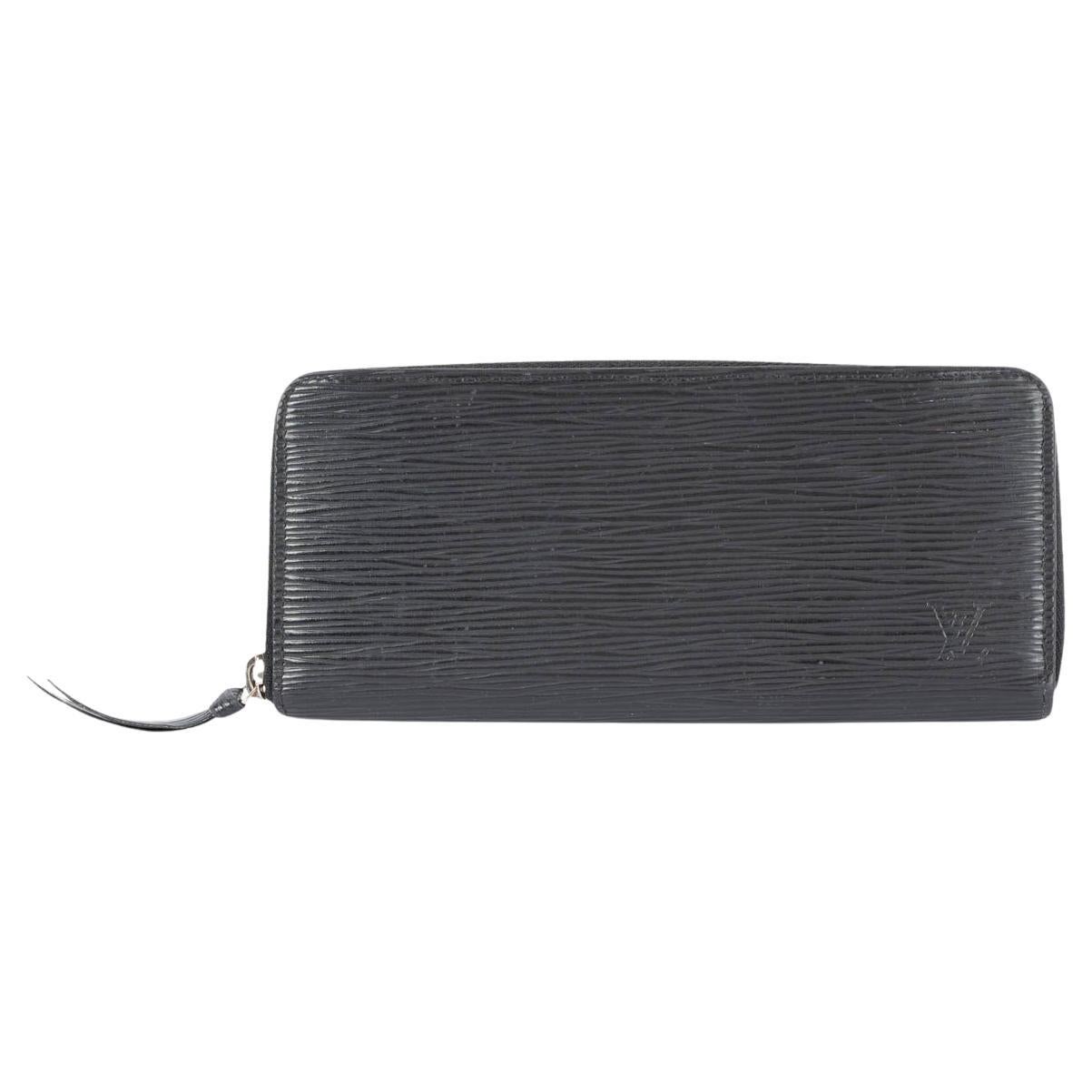 Louis Vuitton Zippy Wallet Epi Noir Black in Leather with Silver-tone - US