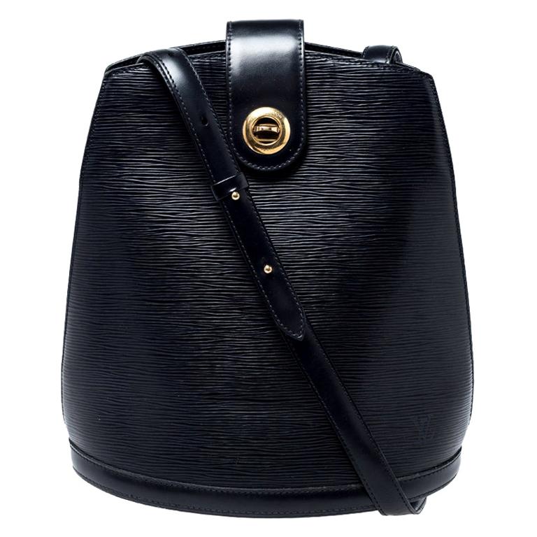 Louis Vuitton Black Epi Leather Cluny Bag For Sale at 1stdibs