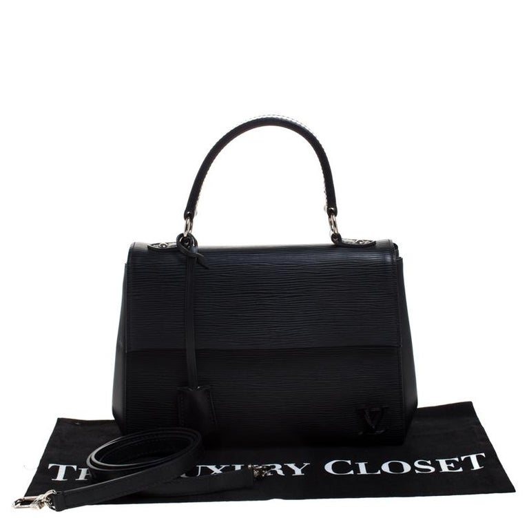 LOUIS VUITTON Authentic Women's Epi Cluny BB 2WAY Hand Bag Black  Leather M54167