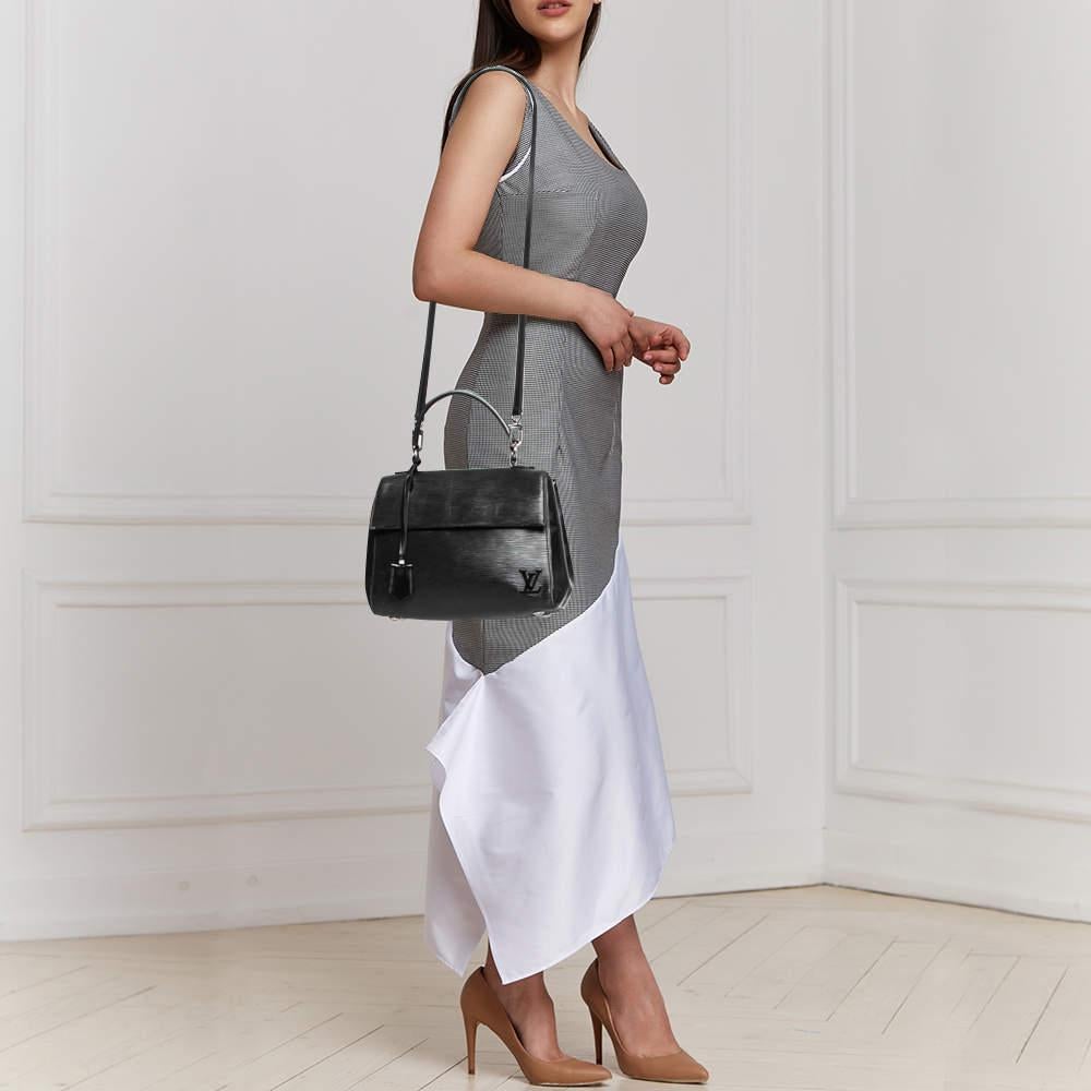 Louis Vuitton Black Epi Leather Cluny BB Bag In Fair Condition In Dubai, Al Qouz 2