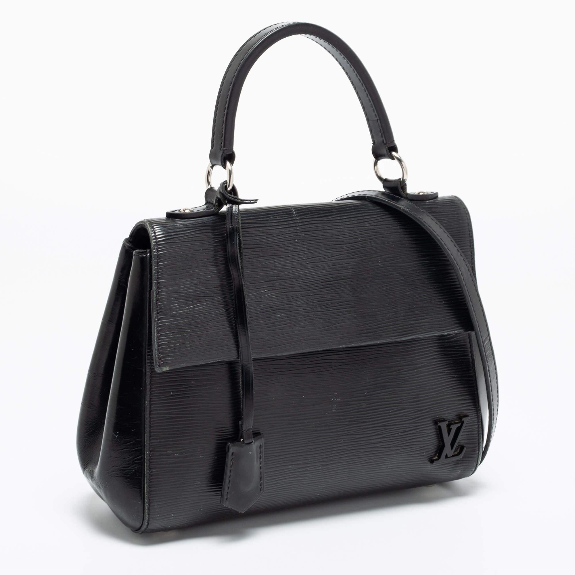 Men's Louis Vuitton Black Epi Leather Cluny BB Bag