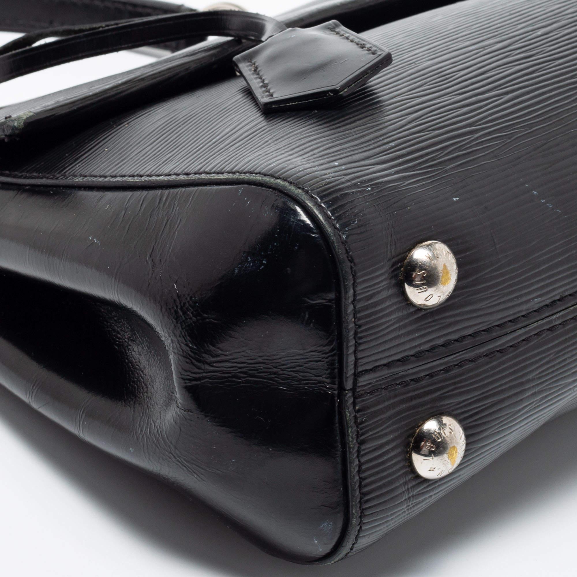 Louis Vuitton Black Epi Leather Cluny BB Bag 4
