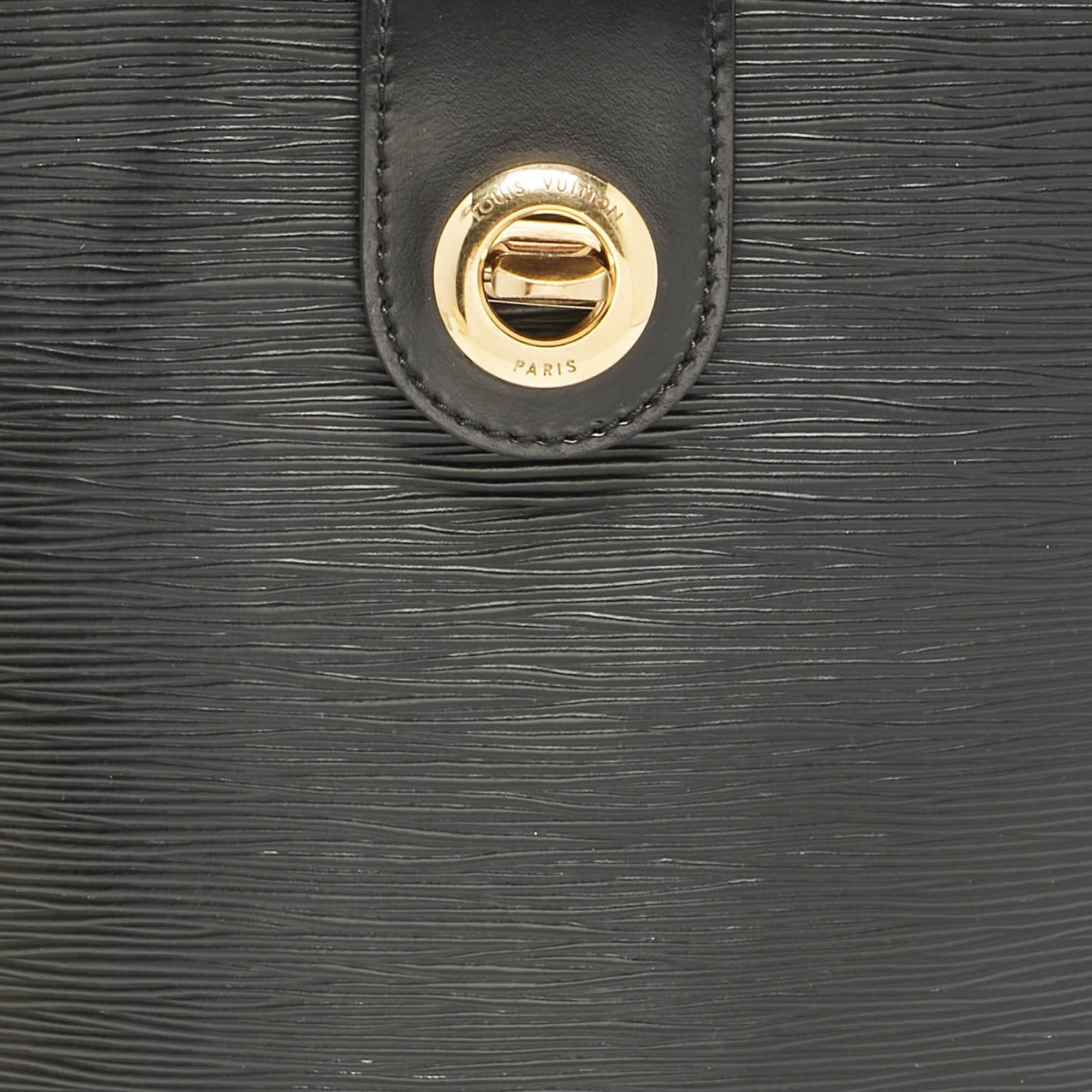 Louis Vuitton Black Epi Leather Cluny Bucket Bag 2