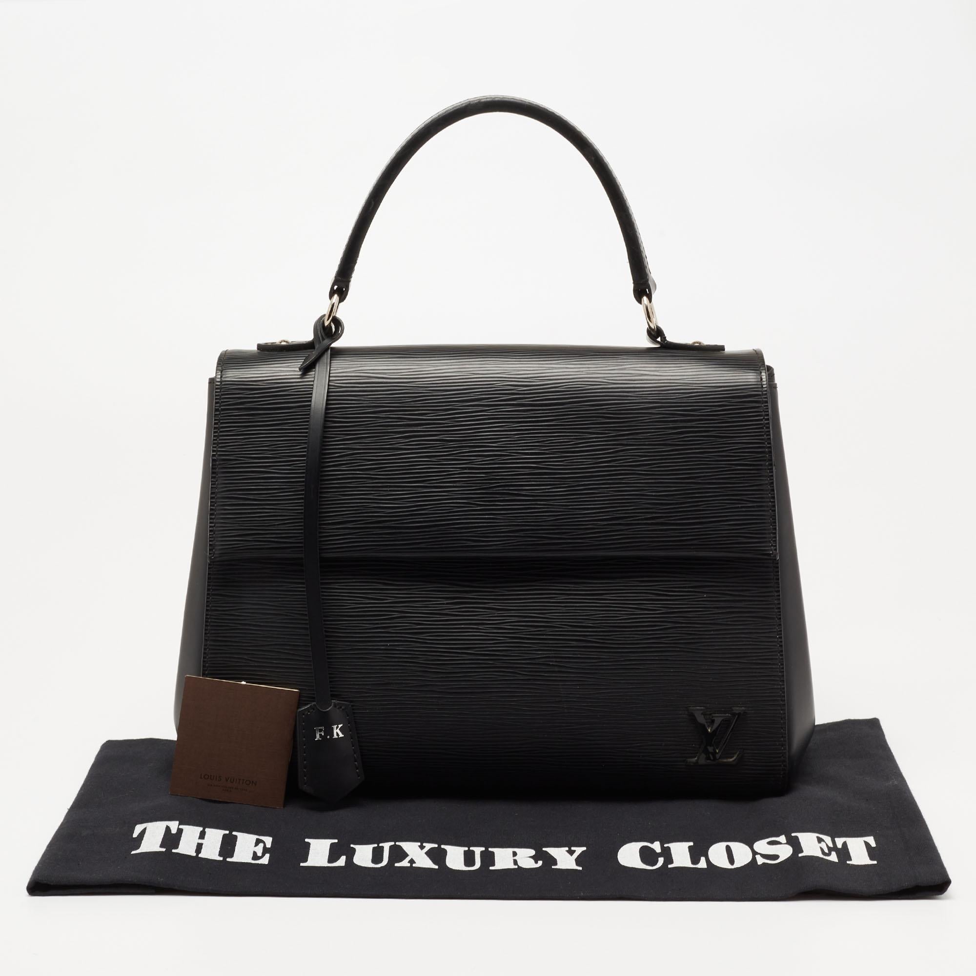 Louis Vuitton Black Epi Leather Cluny MM Bag 5