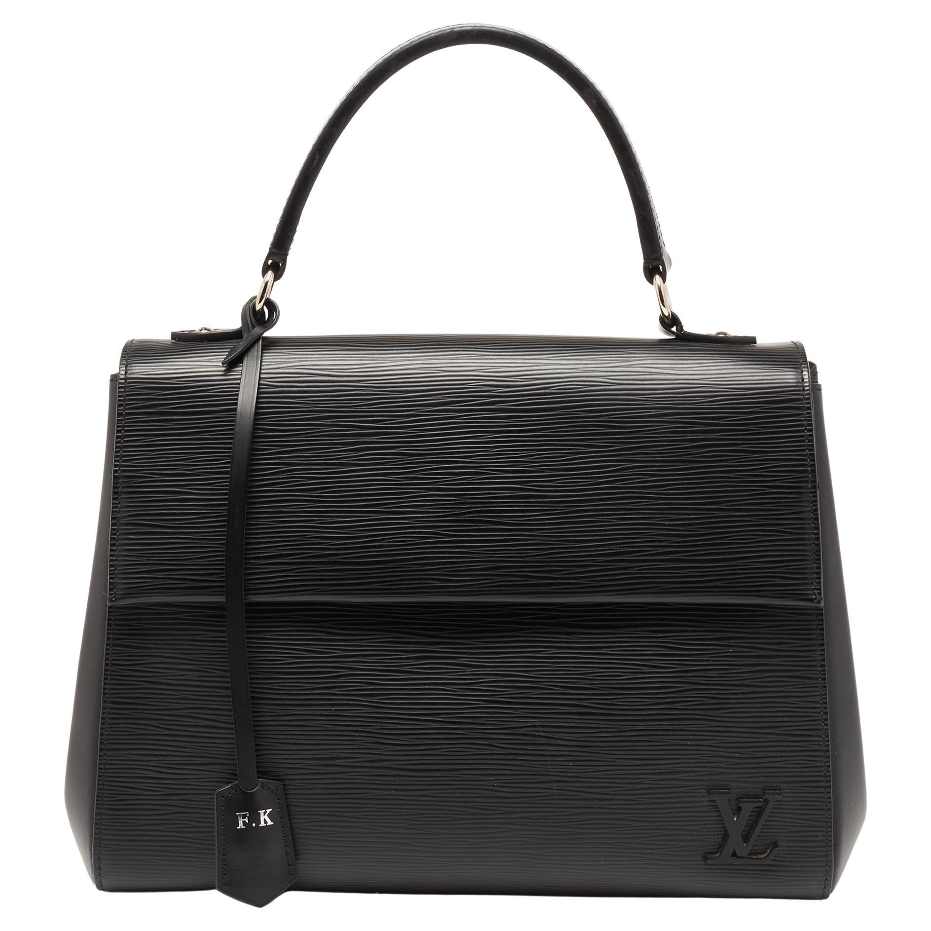 Louis Vuitton Black Epi Leather Cluny MM Bag