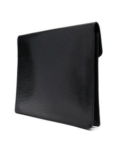 Louis Vuitton Black Epi Leather Clutch Bag