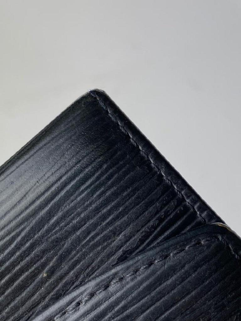 Louis Vuitton Black Epi Leather Coin Purse Pouch 2lv62 Wallet For Sale 1