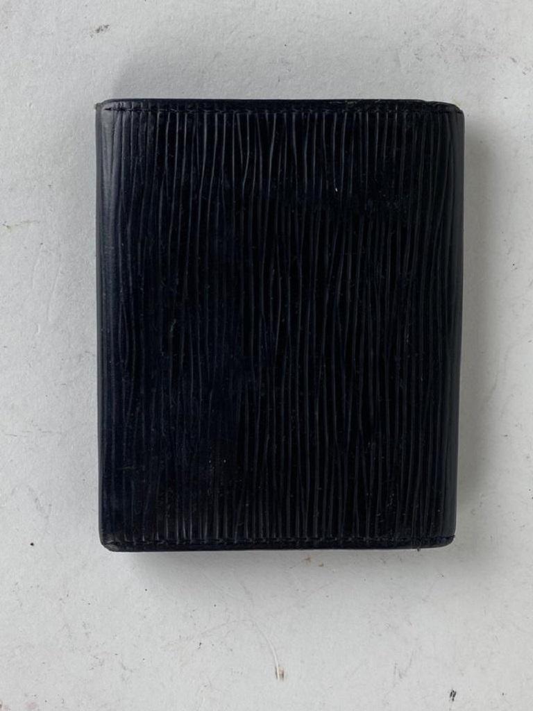Louis Vuitton Black Epi Leather Coin Purse Pouch 2lv62 Wallet For Sale 2
