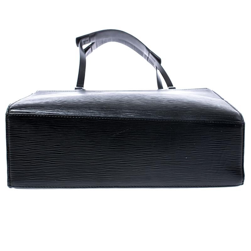 Women's Louis Vuitton Black Epi Leather Croisette PM Bag