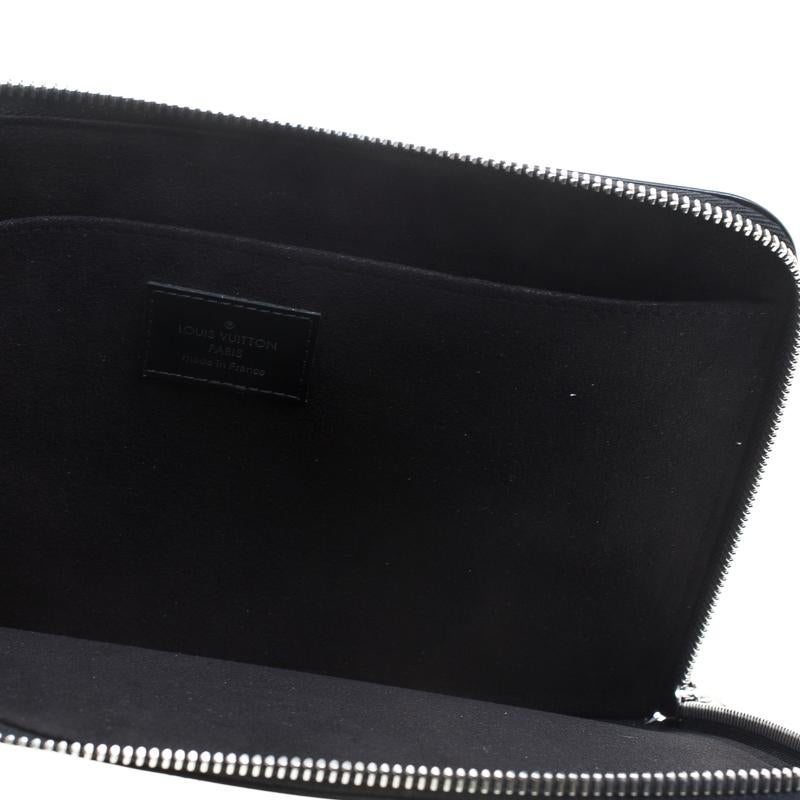 Louis Vuitton Black Epi Leather Documents Portfolio Pochette 2