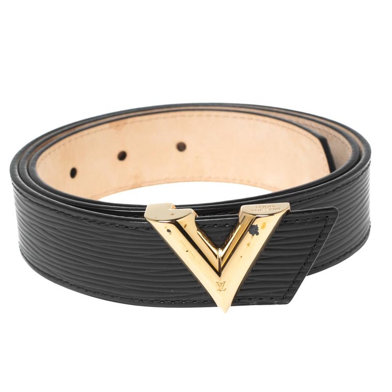 Leather belt Louis Vuitton Black size 85 cm in Leather - 31311552