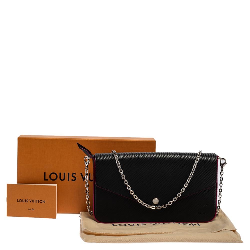 Louis Vuitton Black Epi Leather Felicie Pochette 9