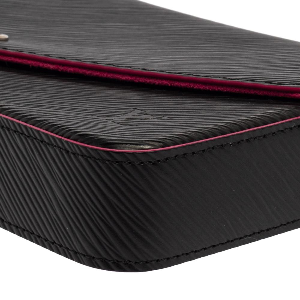 Louis Vuitton Black Epi Leather Felicie Pochette 4